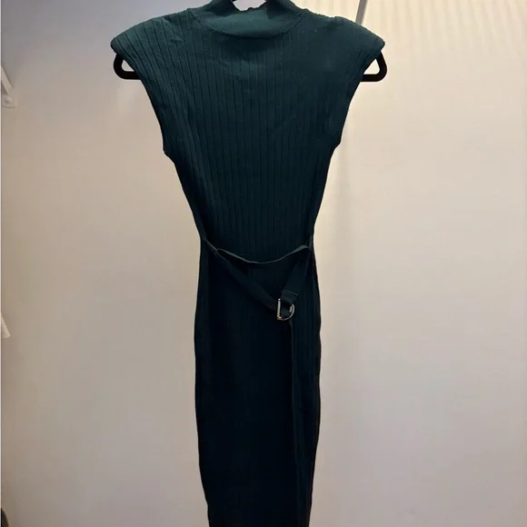 NWOT / Fashion Nova Olive Green Jane Mock Neck Midi Dress (size : S ) - Picture 5 of 8